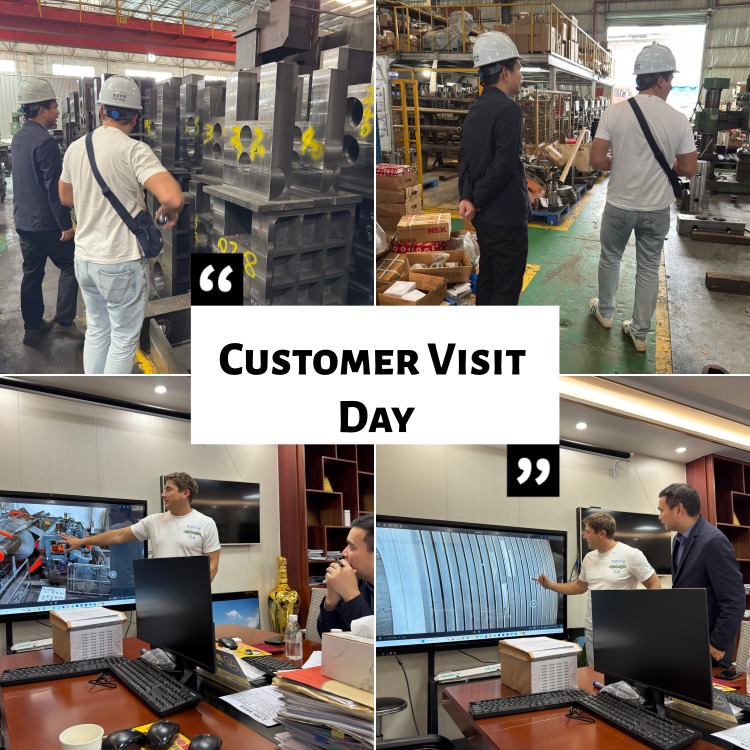 मेटल कोइल स्लिटिङ् मेसिन कारखानामा पोलिश ग्राहकहरू