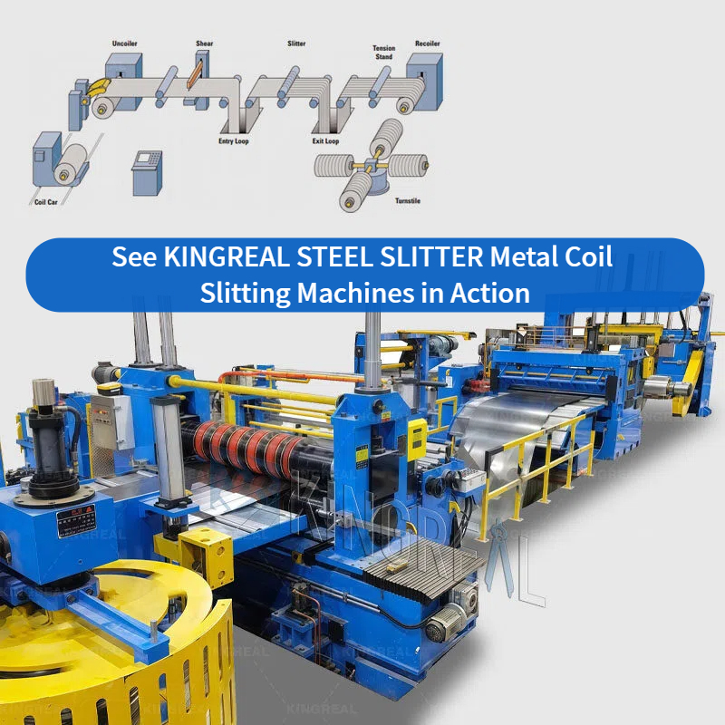 KINGREAL STEEL SLITTER मेटल कोइल स्लिटिङ् मेसिनहरू कार्यमा हेर्नुहोस्