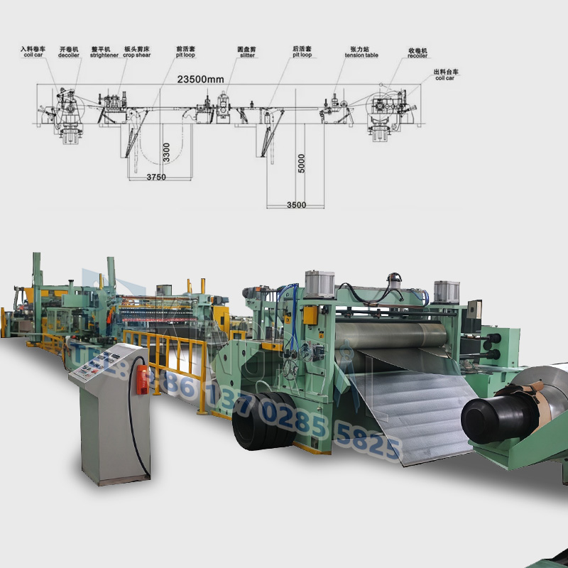 हाई स्पीड स्टिल कोइल स्लिटिंग मेसिन