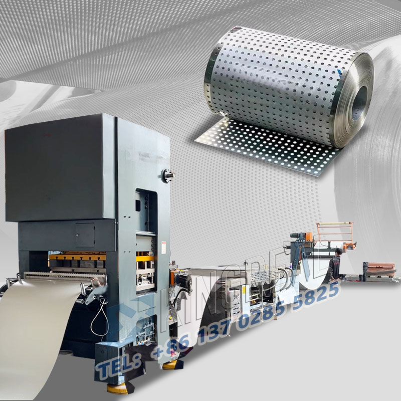 पाना कोइल पर्फोरेसन र रिवाइन्ड मेसिन