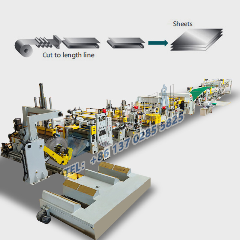 पाना धातु लम्बाइ मेसिनमा काट्नुहोस्